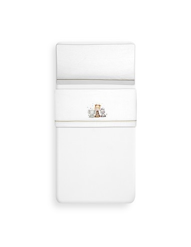 Triptico Cuna Coralina Estampado Jirafa...