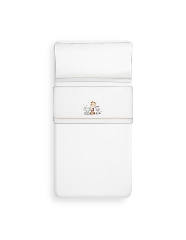 Triptico Cuna Coralina Estampado Jirafa...