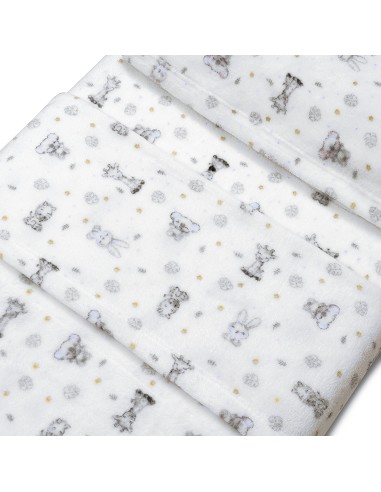 Triptico Cuna Coralina Estampado Koala Bco/Azul