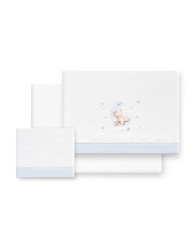 Triptico Cuna Coralina Estampado Oso Luna...