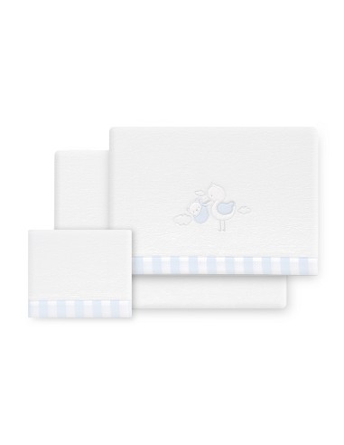 Triptico Cuna Coralina Cigueña Oso + Broche...