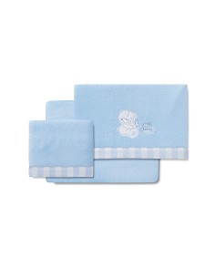 Triptico Minicuna Coralina Mod Honey Bear Azul