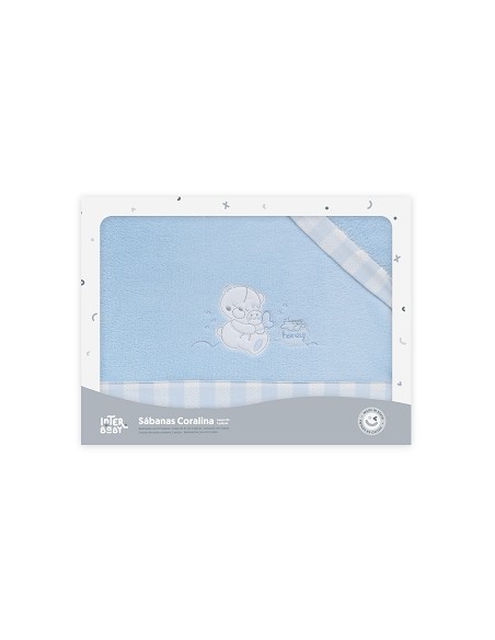 Triptico Minicuna Coralina Mod Honey Bear Azul