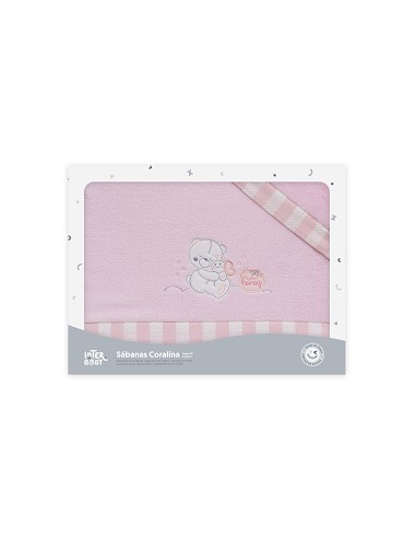 Triptico Minicuna Coralina Mod Honey Bear Rosa