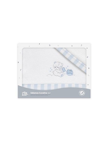 Triptico Minicuna Coralina Mod Honey Bear Bco/Azul