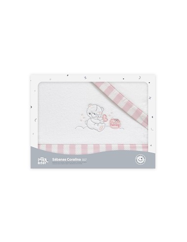 Triptico Minicuna Coralina Mod Honey Bear Bco/Rosa