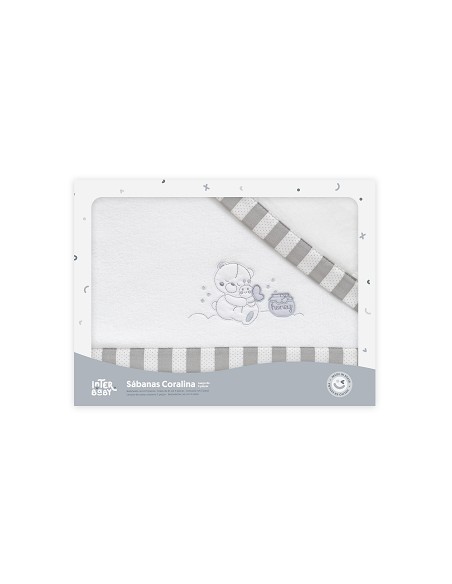 Triptico Minicuna Coralina Mod Honey Bear Bco/Gris