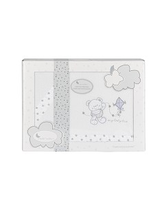 Juego 3 Pcs Minicuna Coralina Mod Baby Love Bco/Gris