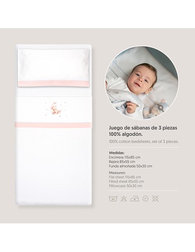 Triptico Minicuna Franela Estampado Oso Luna...