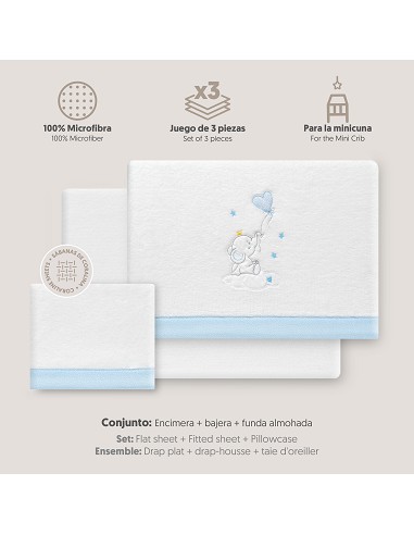 Triptico Minicuna Coralina Elefante Globo...