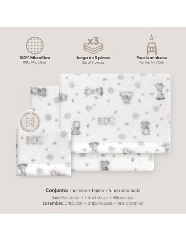 Triptico Minicuna Coralina Estampado Koala...