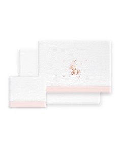 Triptico Minicuna Coralina Estampado Oso Luna Estrellas...