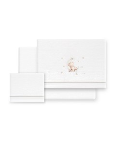 Triptico Minicuna Coralina Estampado Oso Luna Estrellas...