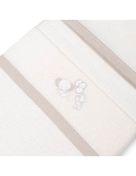 Triptico Minicuna Coralina Oso Elefante Globos Beig