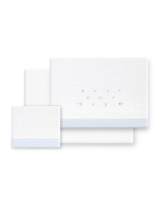 Triptico Minicuna Coralina Estrella Luna Multicolor Bco/Azul