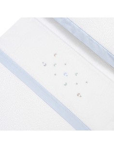 Triptico Minicuna Coralina Estrella Luna Multicolor Bco/Azul 2