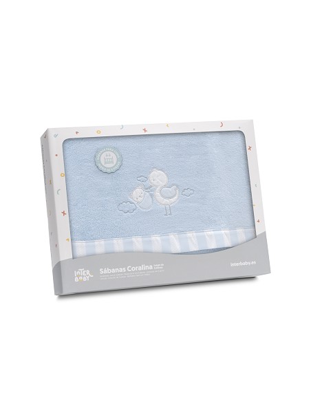 Triptico Minicuna Coralina Cigueña Oso Azul
