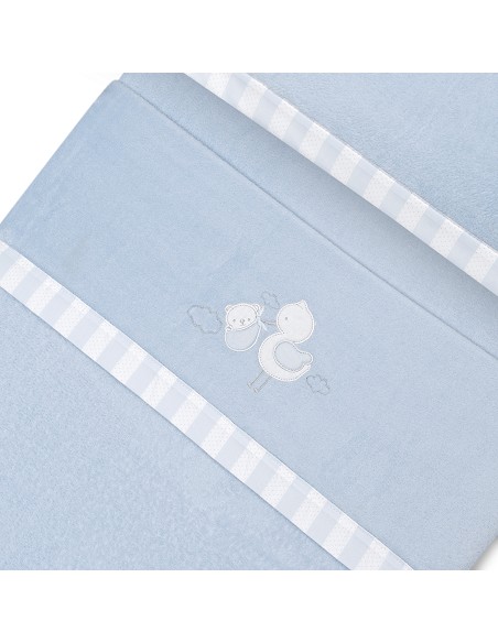 Triptico Minicuna Coralina Cigueña Oso Azul