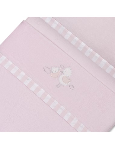 Triptico Minicuna Coralina Cigueña Oso Rosa