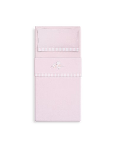 Triptico Minicuna Coralina Cigueña Oso Rosa