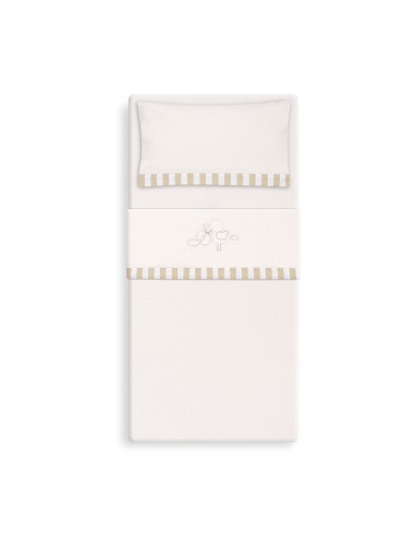 Triptico Minicuna Coralina Cigueña Oso Beig