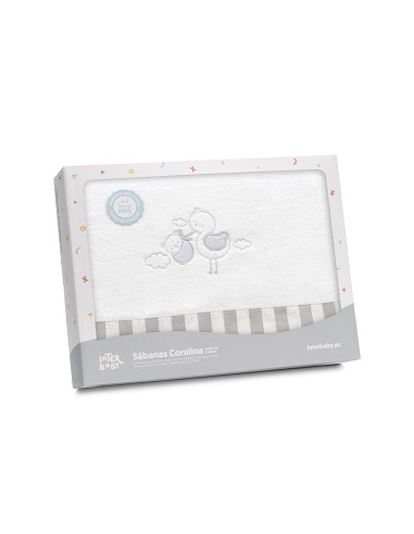 Triptico Minicuna Coralina Cigueña Oso Bco/Gris