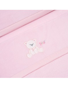 Triptico Maxicuna Coralina Mod. Oso Lazo Rosa 2