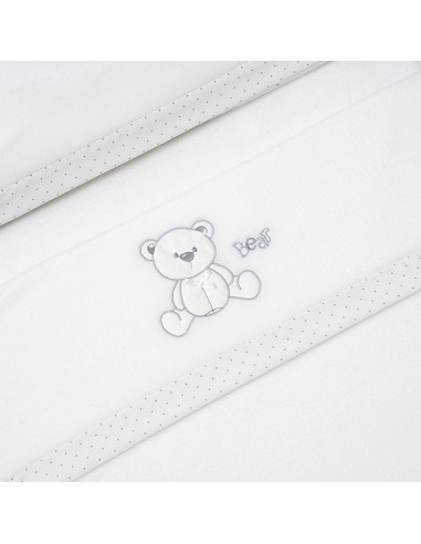 Triptico Maxicuna Coralina Mod. Oso Lazo Bco/Gris