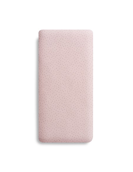 Set 2 Pcs Edredon Muselina Funda Nordica+Chichonera Modelo Puntos Rosa Maquillaje