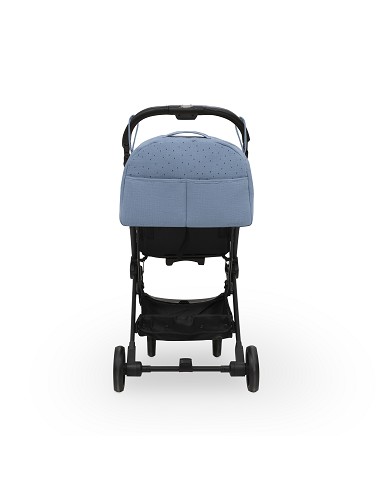 Bolso Maternal Muselina Modelo Puntos Petroleo