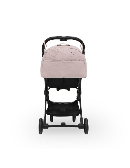 Bolso Maternal Muselina Modelo Puntos Rosa Maquillaje