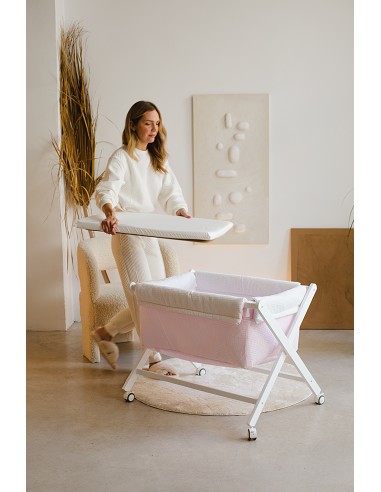 Minicuna +Textil  Mod Star Gris