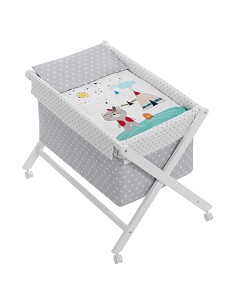 Minicuna +Textil Mad Bca Mod  Indio