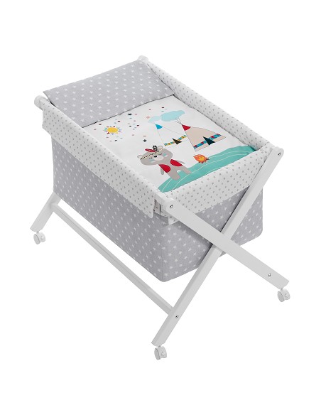 Minicuna +Textil Mad Bca Mod  Indio