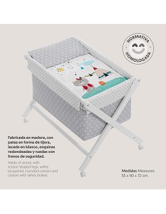 Minicuna +Textil Mad Bca Mod  Indio 2