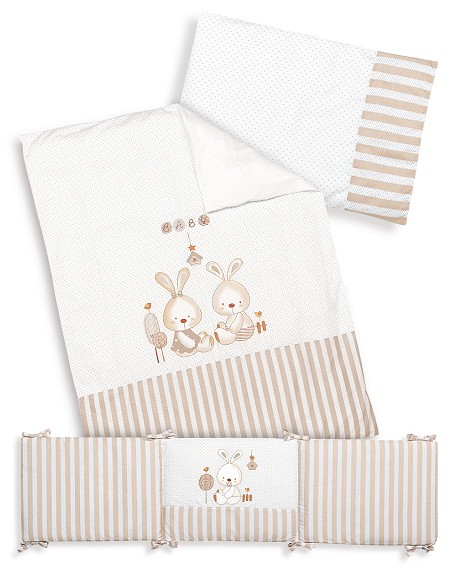 Coord Max 3 Pcs 70X140(F. Nord) Mod Conejito Baby Beig