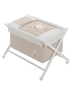 Minicuna +Textil Mad Bca Mod Nature Beig