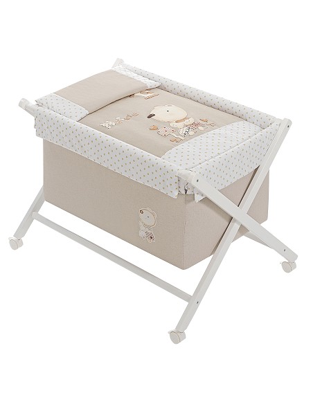 Minicuna +Textil Mad Bca Mod Nature Beig