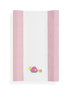 Cubrebañeras con Esponja Mod Tortuga Fucsia