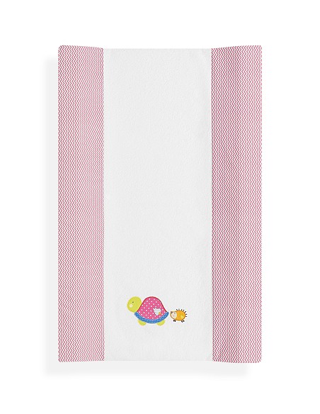 Cubrebañeras con Esponja Mod Tortuga Fucsia