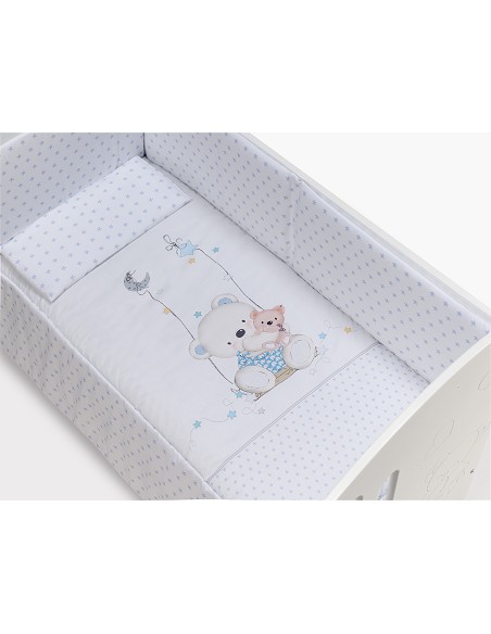 Coordinado 3 Pcs Mod Columpio Desenfundable Azul