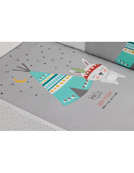 Coordinado 3 Pcs Mod Tipi Oso Gris