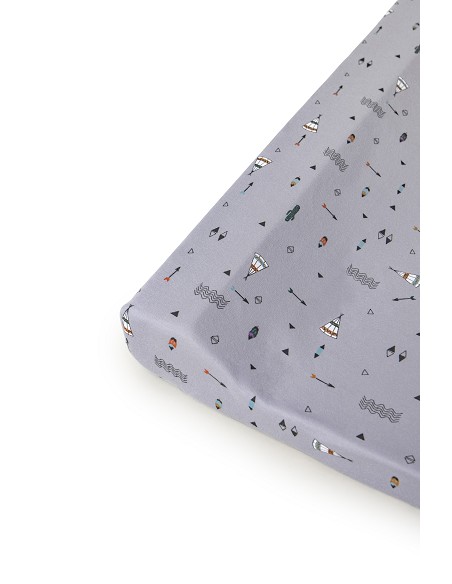 Funda Cambiador Punto Mod Tipi Oso Gris