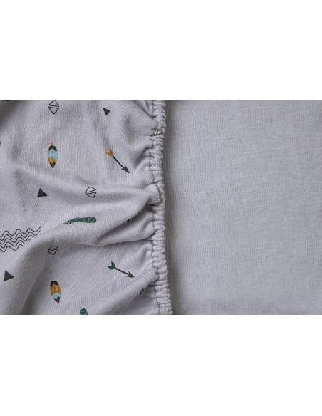 Funda Cambiador Punto Mod Tipi Oso Gris