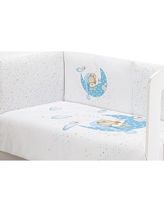 Set 2 Pcs Desenfundable F. Nordica Mod Bear Sleeping Azul 2