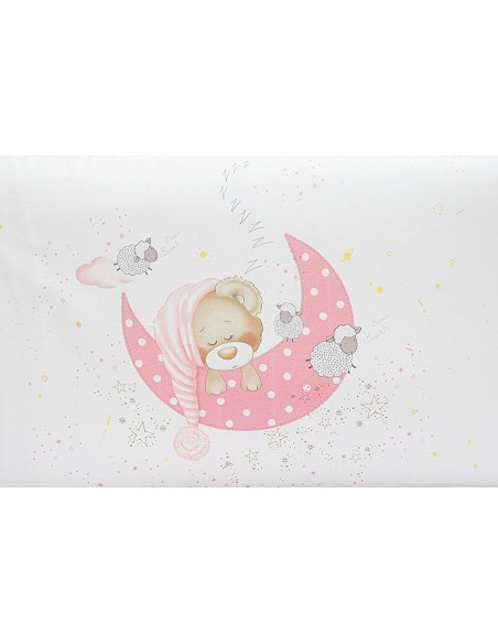 Set 2 Pcs Desenfundable F. Nordica Mod Bear Sleeping Rosa