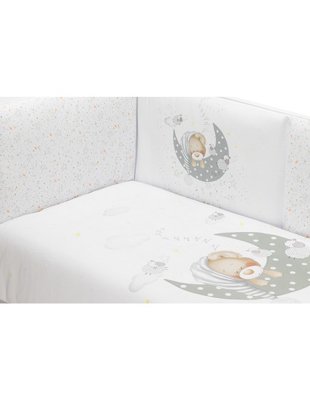 Set 2 Pcs Desenfundable F. Nordica Mod Bear Sleeping Gris