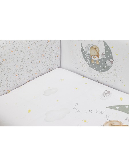 Set 2 Pcs Desenfundable F. Nordica Mod Bear Sleeping Gris