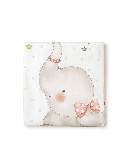 Set 2 Pcs Desenfundable F. Nordica Mod Elefante Rosa