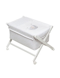 Minicuna+Textil Bco Mod Bear Sleeping Gris